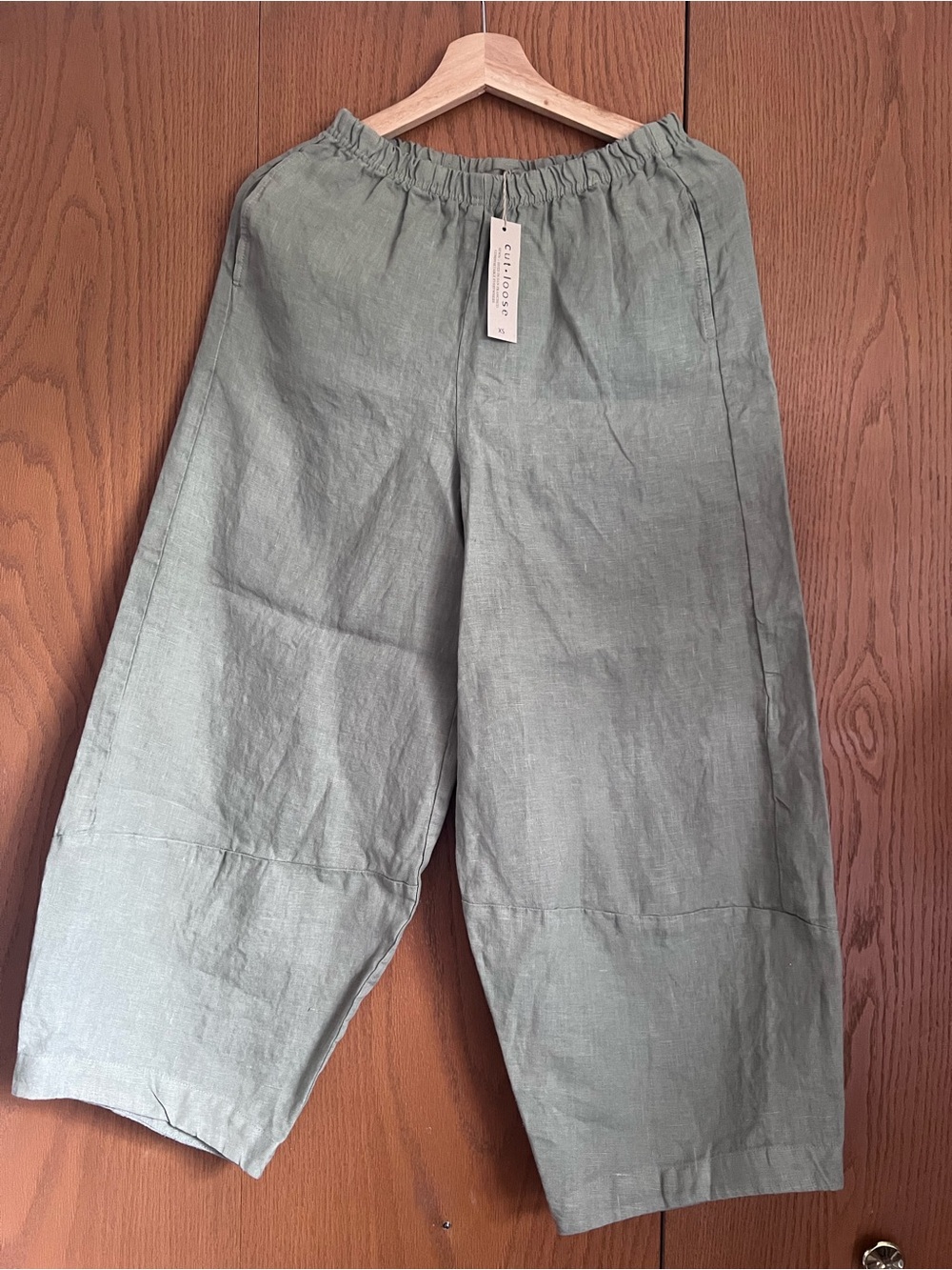 CutLoose Barrel Leg Linen Pants